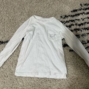 Vineyard Vines White Long Sleeve Tee Casual Crew Neck